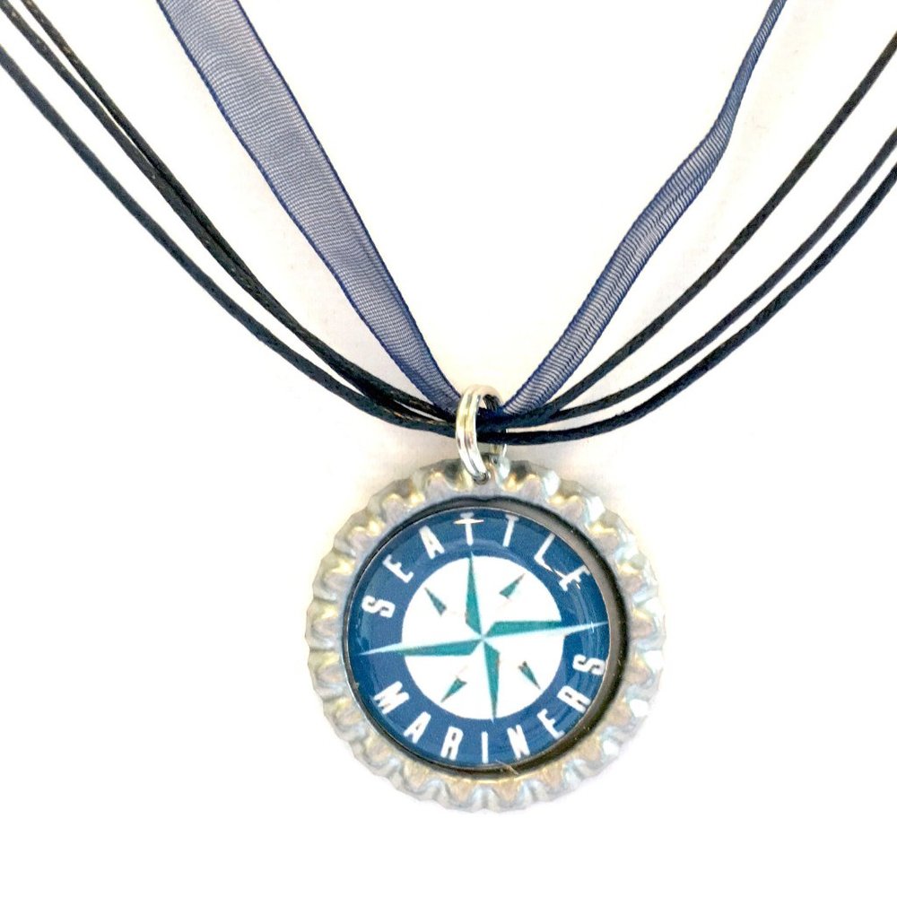 Seattle MARINERS Baseball Handmade Necklace *NEW*